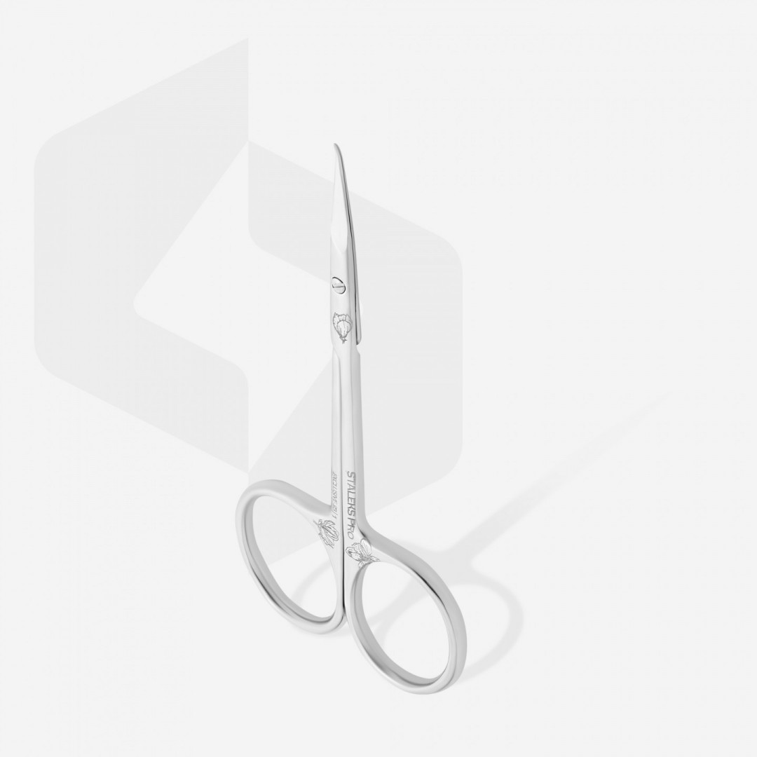 STALEKS PRO EXKLUSIVE SX-23/1 MAGNOLIA Profesionálne manikúrové nožničky na kožičku s háčikom