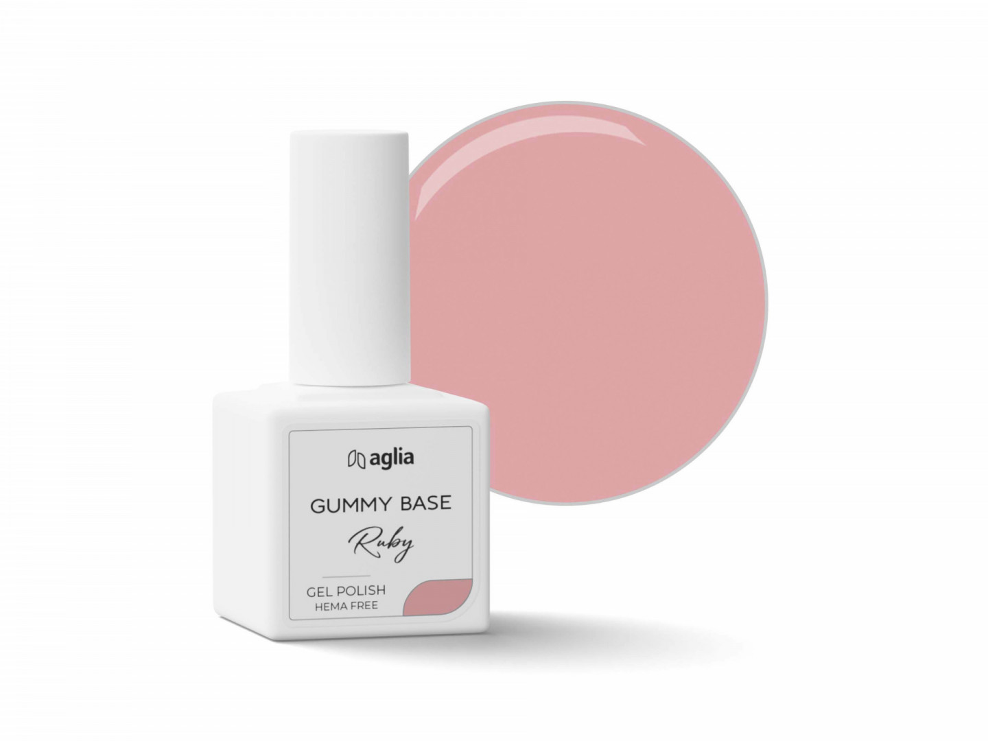 GUMMY BASE RUBY - gél lak HEMA FREE