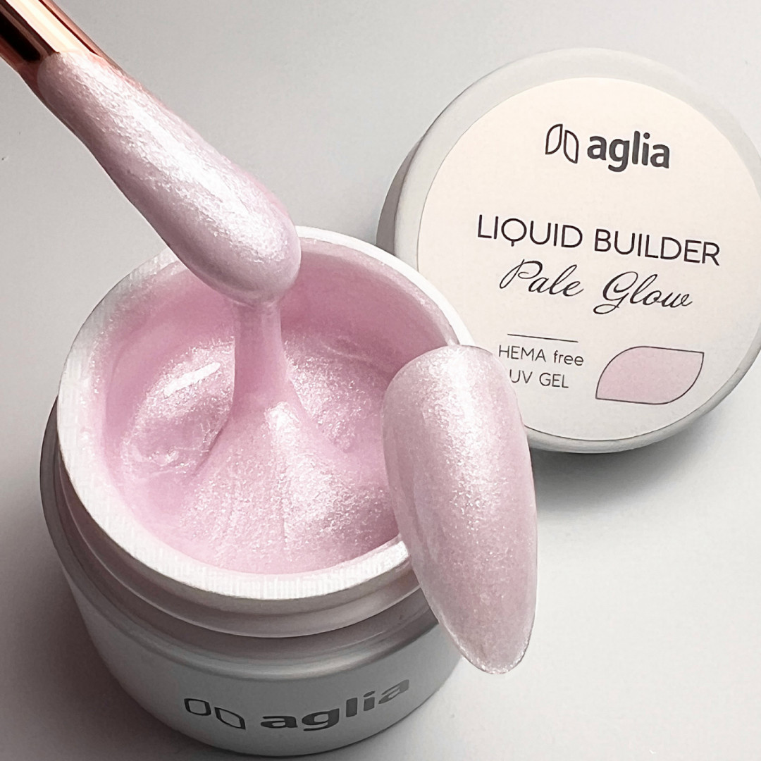 LIQUID BUILDER Pale Glow - stavebný UV gél HEMA FREE